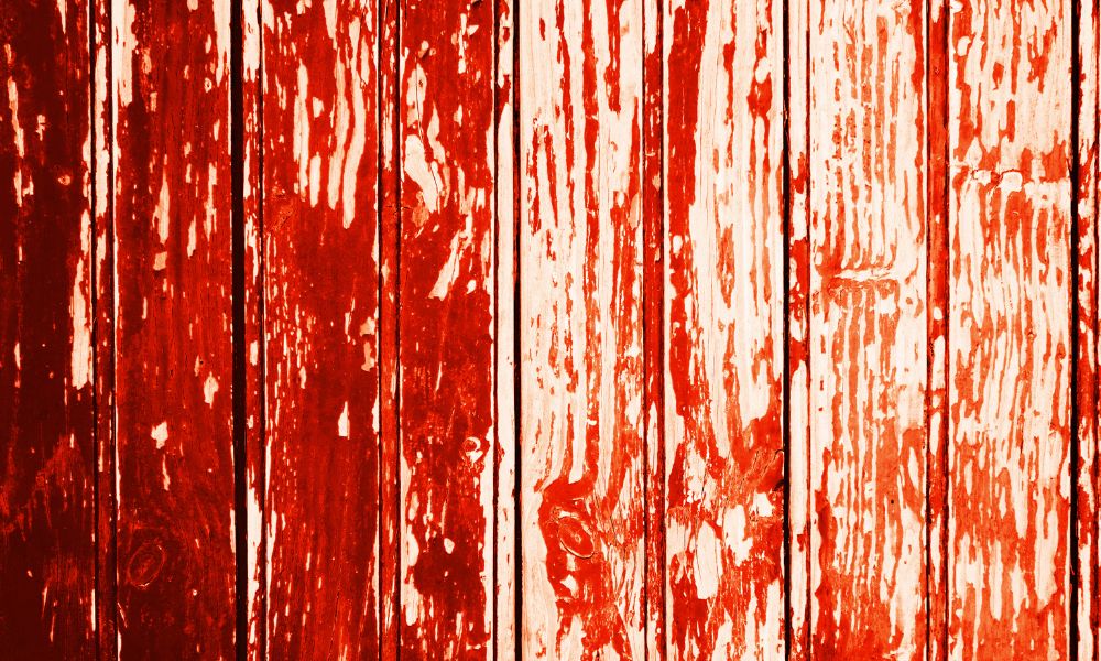 red wood wall