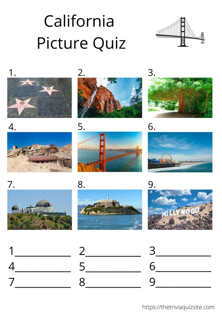 California picture quiz round